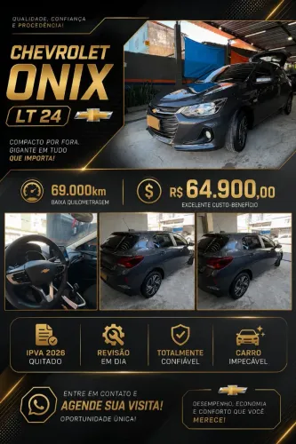 Chevrolet Onix Hatch LT 1.0 12V Flex Mec. 4P 2024