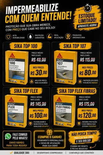 ? Impermeabilizantes SikaTop - Qualidade Original | Preço Imbatível | Estoque Limitado! ?