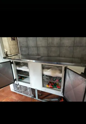 Balcão refrigerado Barbada prensa para 8 xis 