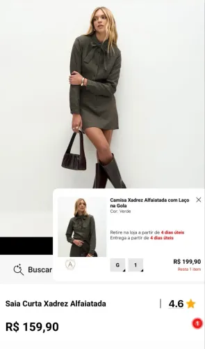 Conjunto xadrez alfaiataria NOVO