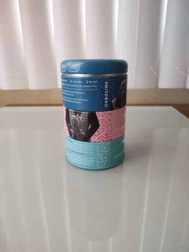 Lata decorativa para chá 
