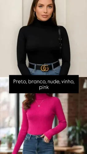Blusa tricot feminina tamanho único várias cores