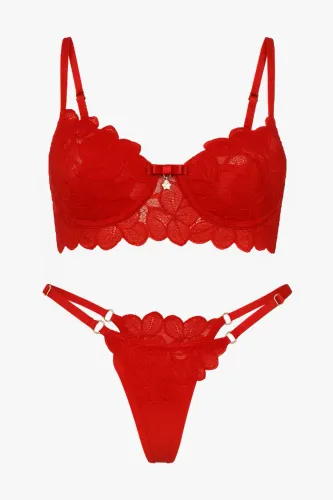 Conjunto Feminino Paixão Vermelho Tam P