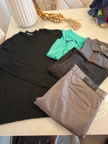 Kit 1 Blusa + 2 Calcas + 2 Polos Masculina - (Tamanho 40)