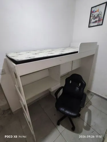 Cama com colchão mais cadeira gamer