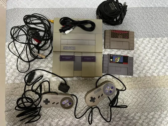 Video game Super Nintendo original antigo