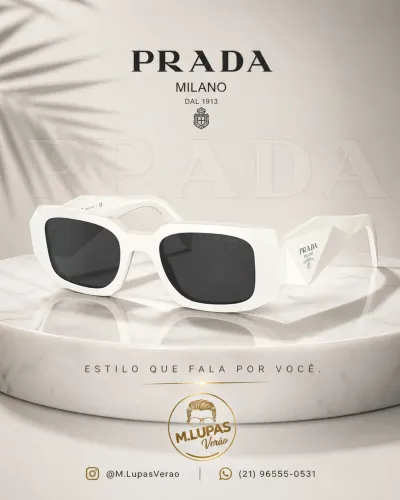 Prada - branco óculos 