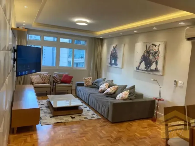 Apartamento reformado e mobiliado | 108 m² | 3 dormitórios | 1 vaga