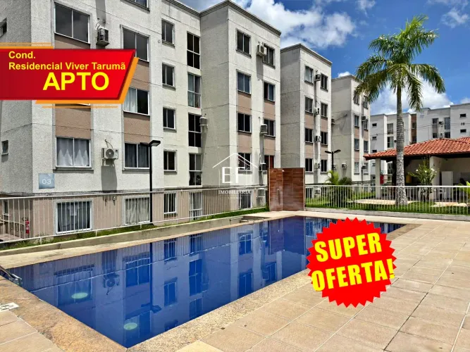 Apartamento 41m² no Viva Vida Tarumã com 2 Quartos, Sala, Cozinha e Área de Serviço