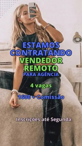 Vaga para Vendedor Remoto em Agência no Centro