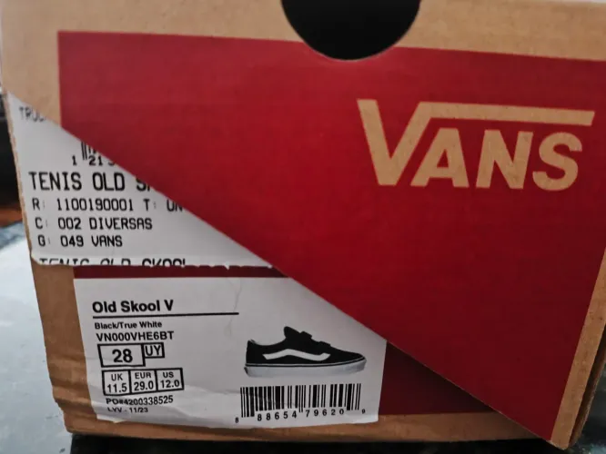 Tênis VANS infantil Original Tam 28