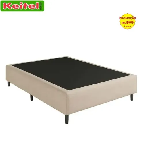 Base Box Casal 138 Cor Bege 