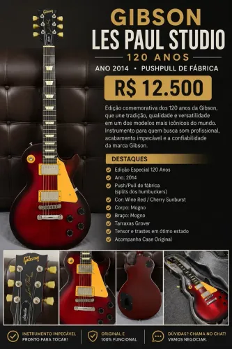 Gibson les paul studio edição 120 anos