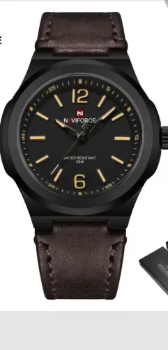 Relogio pulseira de couro