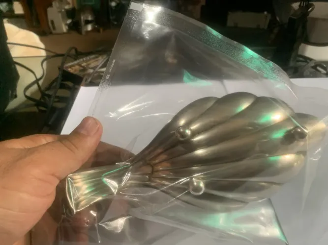 Saboneteira antiga prata / bronze