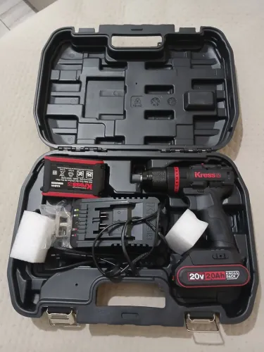 Kit furadeira, parafusadeira e esmerilhadeira kress...