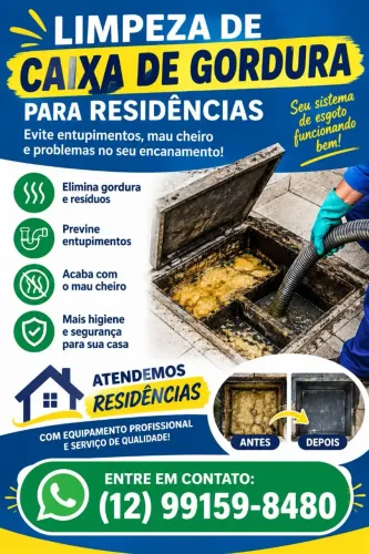 Limpeza caixa de gordura