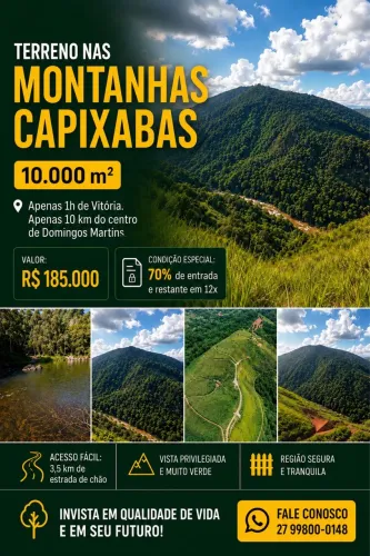 Chácara montanhas capixabas Domingos Martins