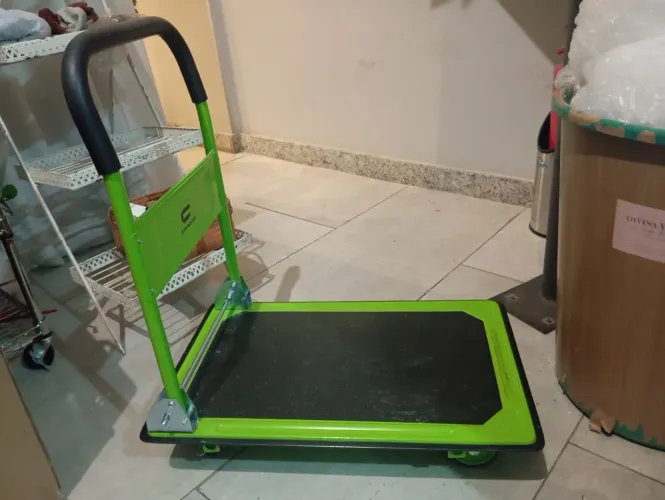 Carrinho de carga plataforma dobrável standers