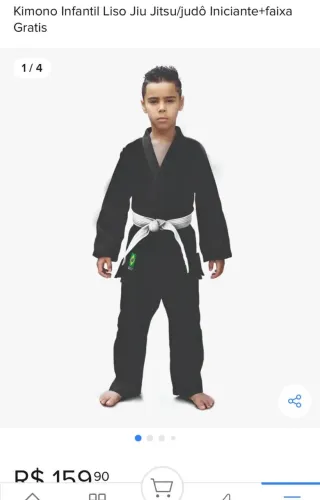 Quimono infantil unissex