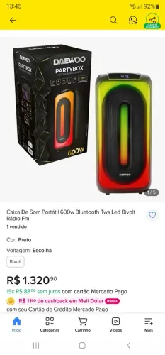 Partybox Daewoo 600 RMS