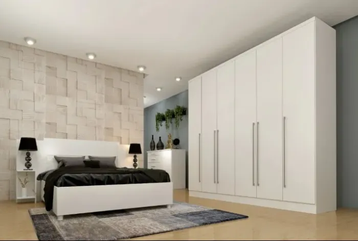 Guarda roupa casal 6 portas 8 gavetas UNIAO MOVEIS ( FAZEMOS ENTREGAS )