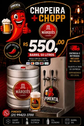 Chopp Marquês mais chopeira elétrica