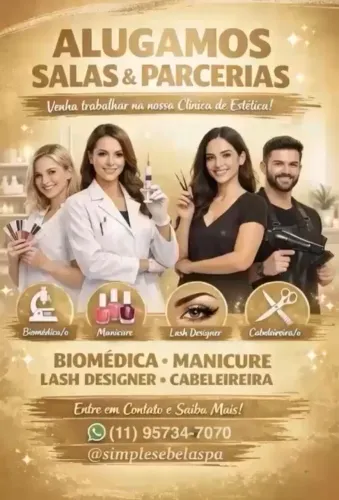 Locação Sala Comercial Estética ou Cadeira em Espaço de Beleza