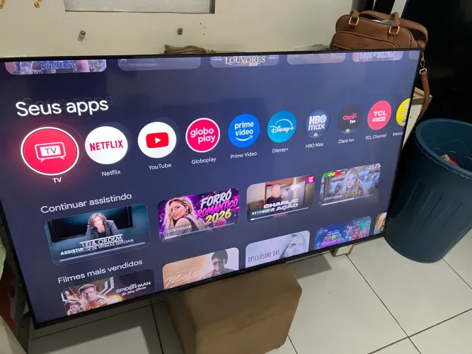TV smart Android 50 polegadas TCL nova nova