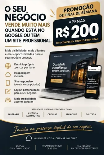 Site com domínio da sua empresa