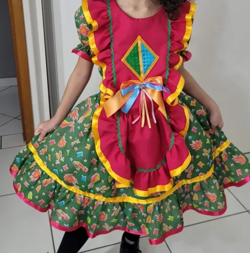 Vestido Infantil Festa Junina