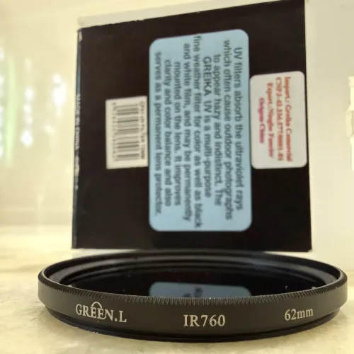 Filtro IR760 (infra vermelho) e CPL Slim de 62mm - kit