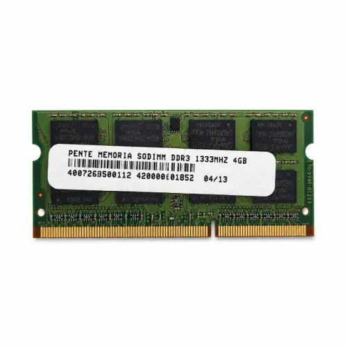 Pente Memória SODIMM DDR3 4GB RAM 1333 mhz para Notebook