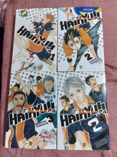 Mangá Haikyuu volume 1 ao 4