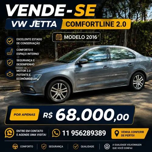 Volkswagen Jetta Comfortline 2.0 T.flex 8V 4P Tipt. 2016
