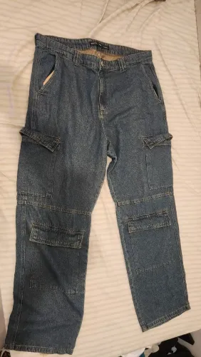 Calça baggy azul escuro renner 46