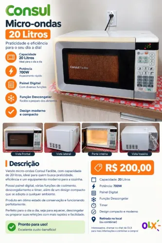 Micro-ondas Consul 20L