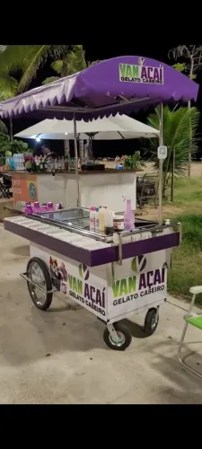 Vendo carrinho de açaí e gelato novo