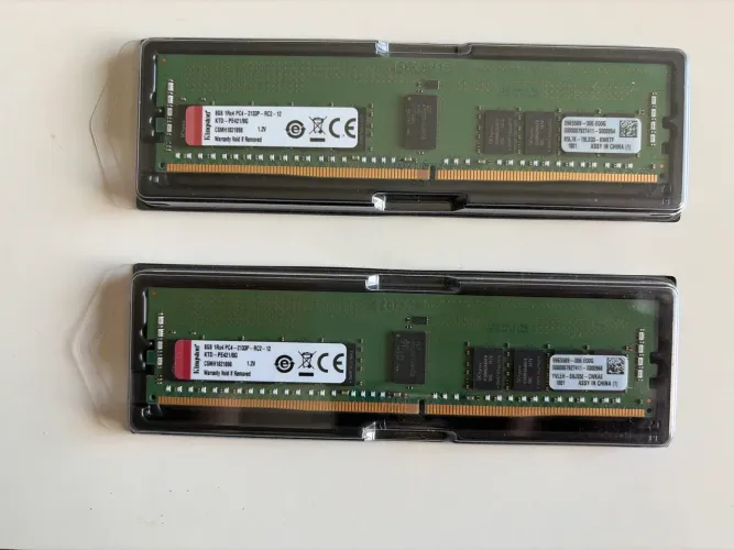 Kit Memória Ram DDR4 16gb(2x8gb) 2133MHz Reg ECC para servidores KTD-PE421/8G