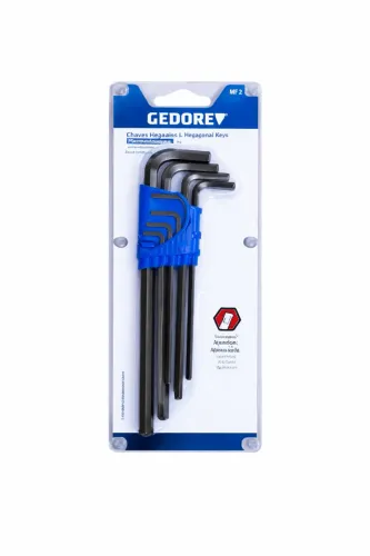 Chave Allen Longa Jogo De 1,5 A 10 MM 9 Peças Gedore