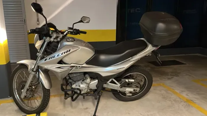 Honda Falcon 400i 2014 - Prata, 42.000 km, Pneus Novos + Baú