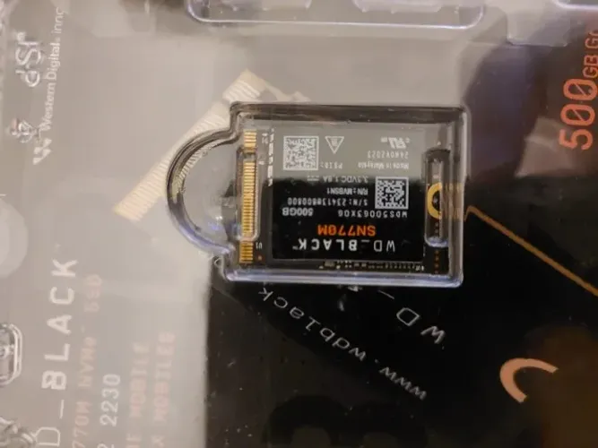 NVME 500GB WD-Black SN770M 1 semana de uso