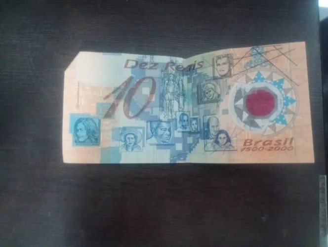 NOTA DE 10,00 ANTIGA DE PLÁSTICO 