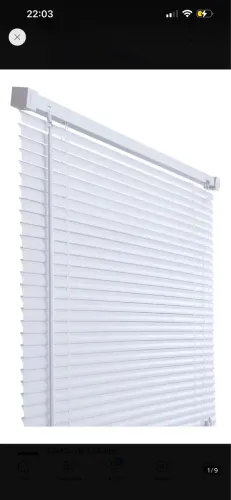 Persiana Horizontal PVC Branca 1,40 x 1,30 m - Nova