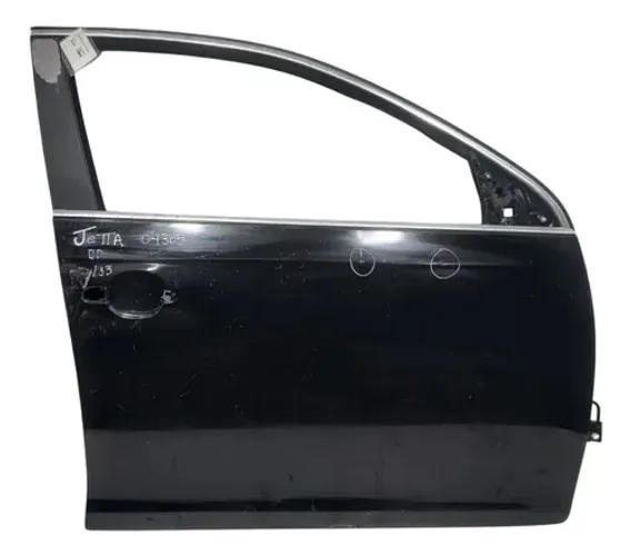 Porta Dianteira Direita Jetta 2007 2013 Preto Preto