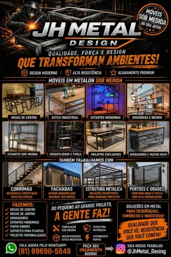 Móveis planejados em Metalon sob encomenda