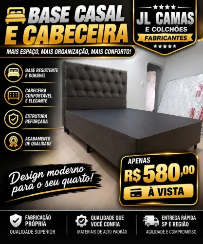 BOX CASAL + CABECEIRA CASAL DIRETAMENTE DA FABRICA