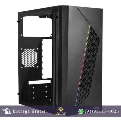 Gabinete Gamer Mini Beam Preto Lateral Acrilico - Ggbacbk *ENTREGA GRÁTIS*