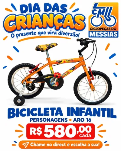 BICICLETA SAMY ARO 16 masculina 