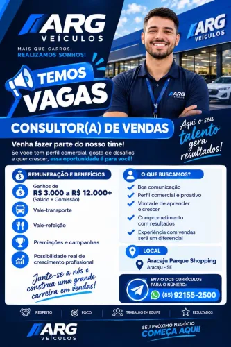 Vaga de emprego - Aracaju